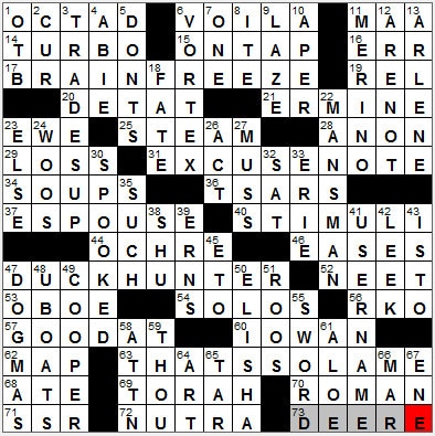 LA Times Crossword Answers 16 Oct 12, Tuesday