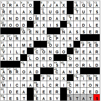 LA Times Crossword Answers 23 Oct 12, Tuesday