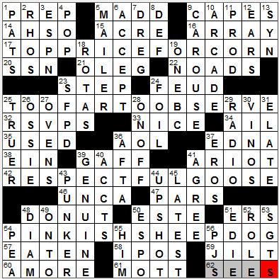 LA Times Crossword Answers 26 Oct 12, Friday
