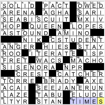 LA Times Crossword Answers 30 Oct 12, Tuesday