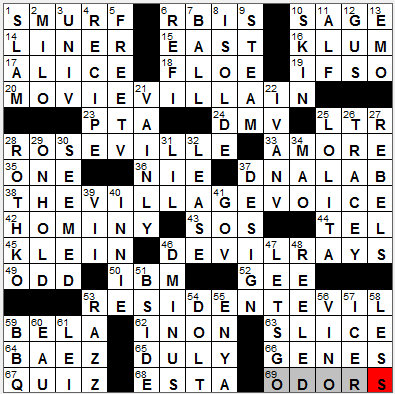 LAXCrossword com Answers to the Los Angeles Times Crossword