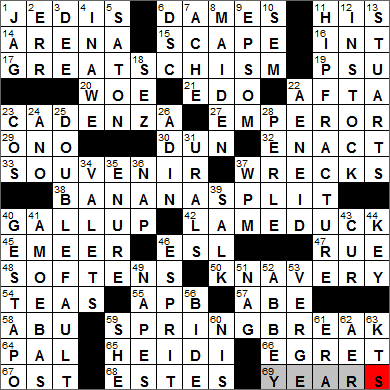 LA Times Crossword Answers 14 May 13, Tuesday
