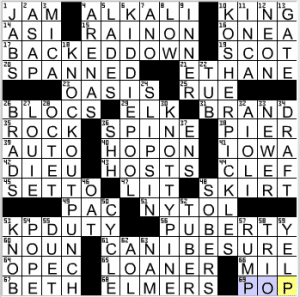 Duty assignment crossword picture