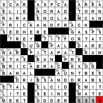 LAXCrossword com Answers to the Los Angeles Times Crossword