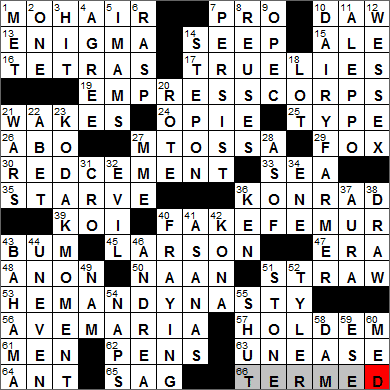 LA Times Crossword Answers 2 May 14, Friday