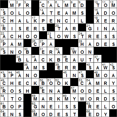 LA Times Crossword Answers 28 Oct 14, Tuesday
