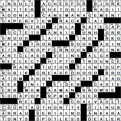 free online crossword puzzles latimes