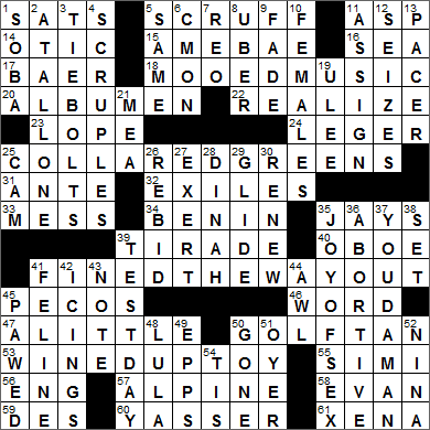 LA Times Crossword Answers 22 May 15, Friday