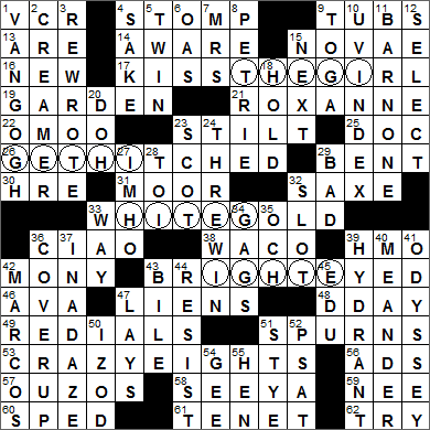 LA Times Crossword Answers 27 May 15, Wednesday