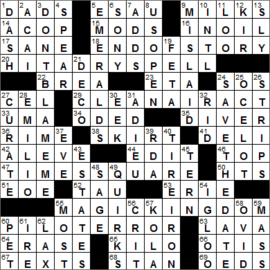 LA Times Crossword Answers 25 Aug 15, Tuesday