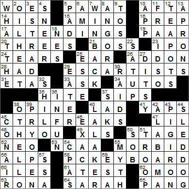 LA Times Crossword Answers 7 Aug 15, Friday