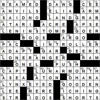 LA Times Crossword Answers 23 Sep 15, Wednesday