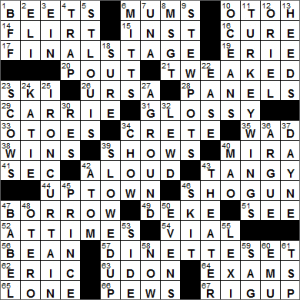 LAXCrossword.com - Answers to the Los Angeles Times Crossword