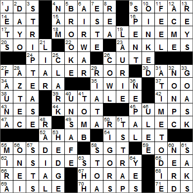 LA Times Crossword Answers 13 Oct 15, Tuesday