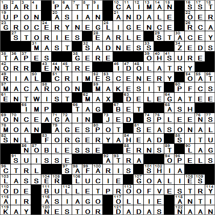 crossword times la sunday answers november pam klawitter nov puzzle amick laxcrossword