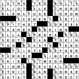 LA Times Crossword Answers 6 May 16, Friday - LAXCrossword.com