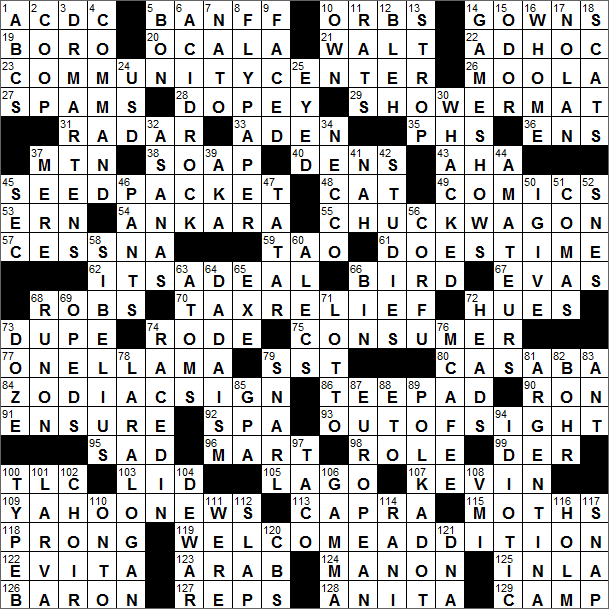LA Times Crossword Solution 28 Aug 16