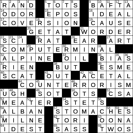 crossword clue counterpart greek diana apr times la tag laxcrossword answers friday