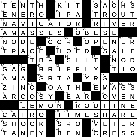 Missouri River Tributary Crossword