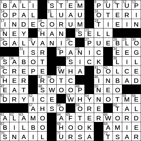 mutton chops kin crossword clue