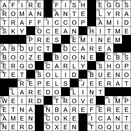 Whistle-blower in the street crossword clue Archives 