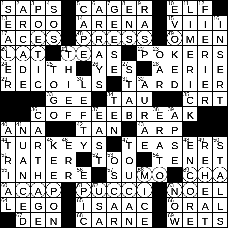 More Passionate Crossword Clue Archives Laxcrossword Com