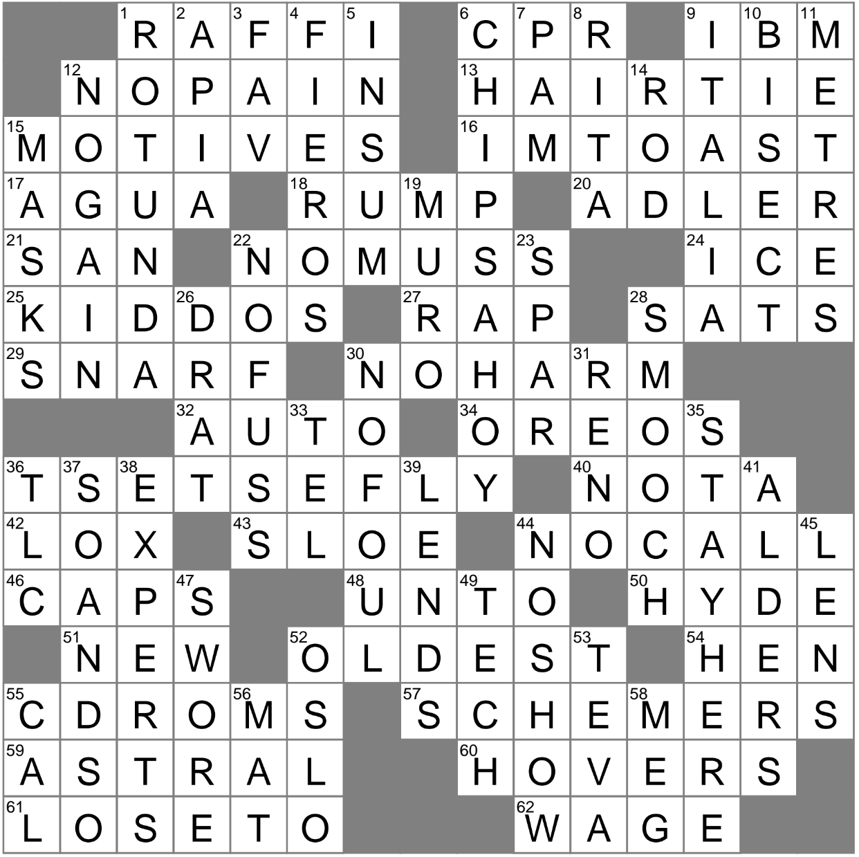 Bun holder crossword clue Archives LAXCrossword com