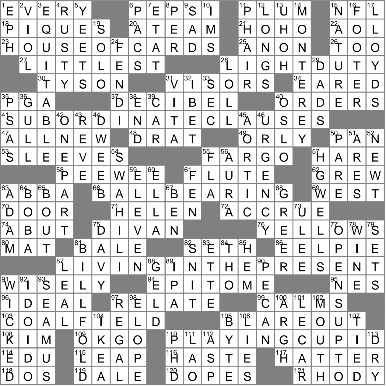 0124-23 NY Times Crossword 24 Jan 23, Tuesday - NYXCrossword.com