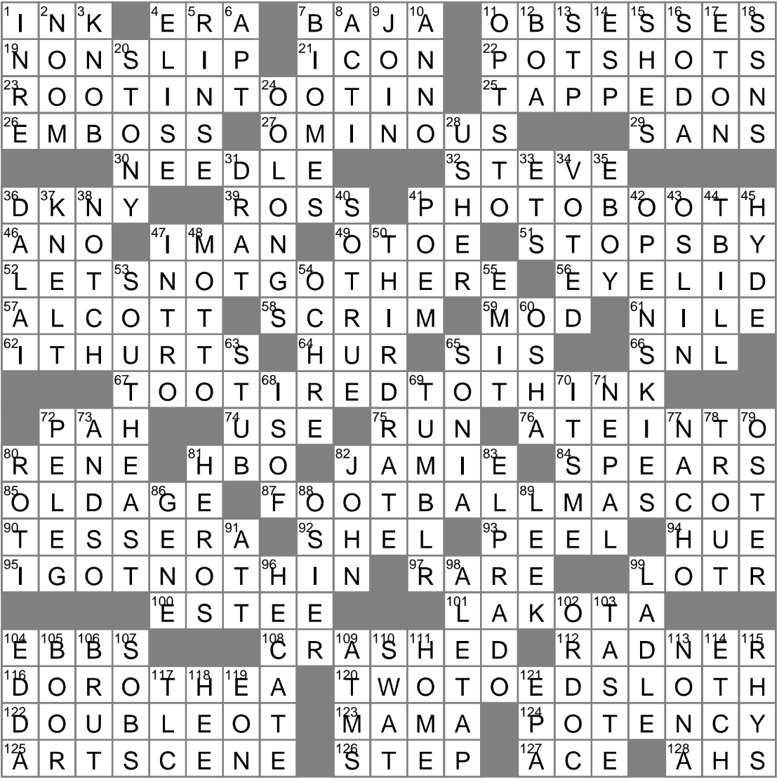 LA Times Crossword 12 Feb 23 Sunday LAXCrossword com