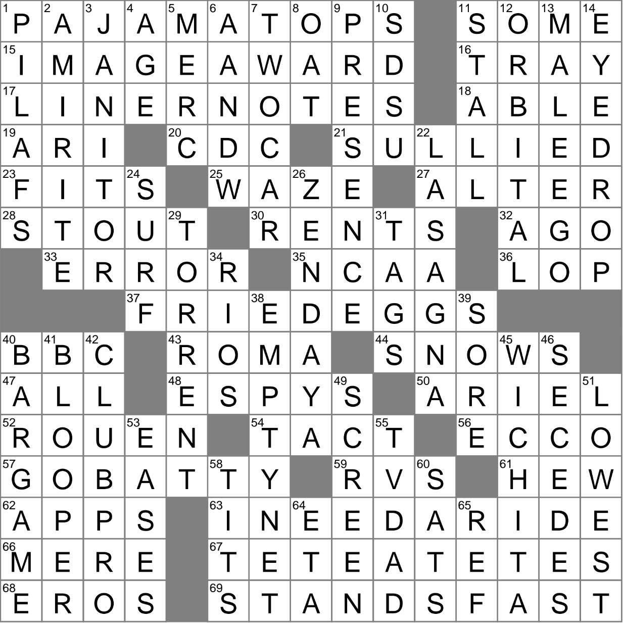 Information for the record crossword clue Archives LAXCrossword com
