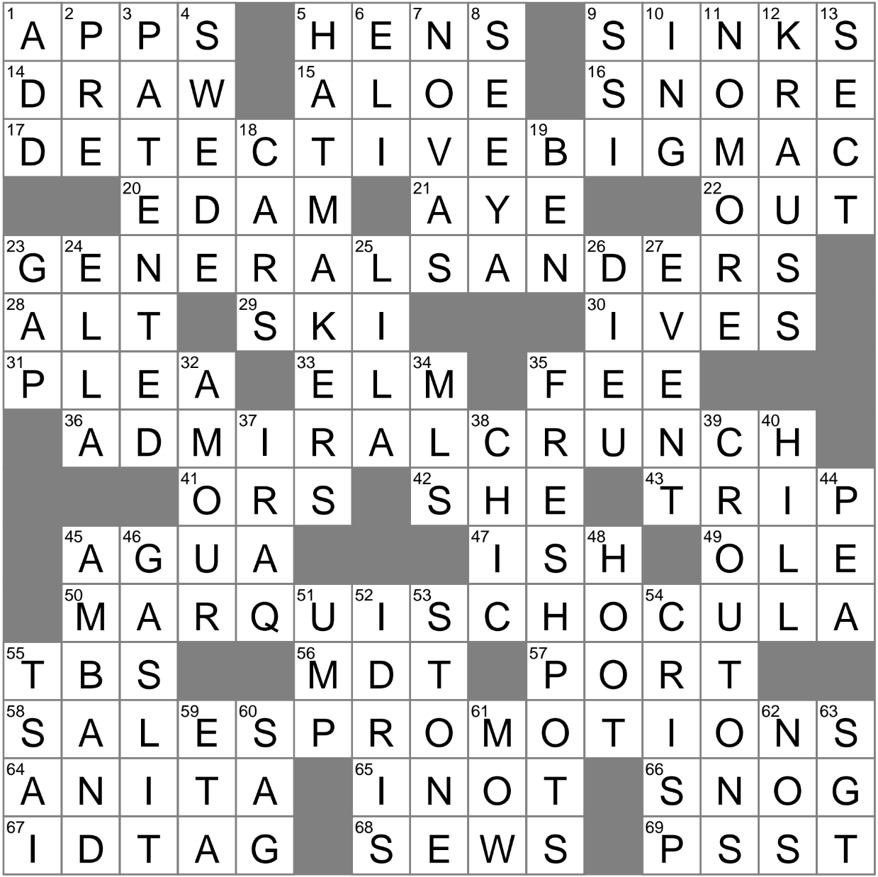 Heraklion island crossword clue
