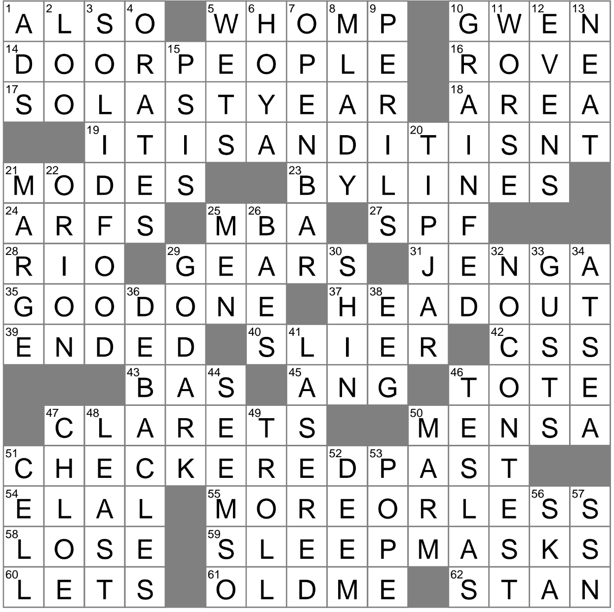 Soccer highlight nyt crossword