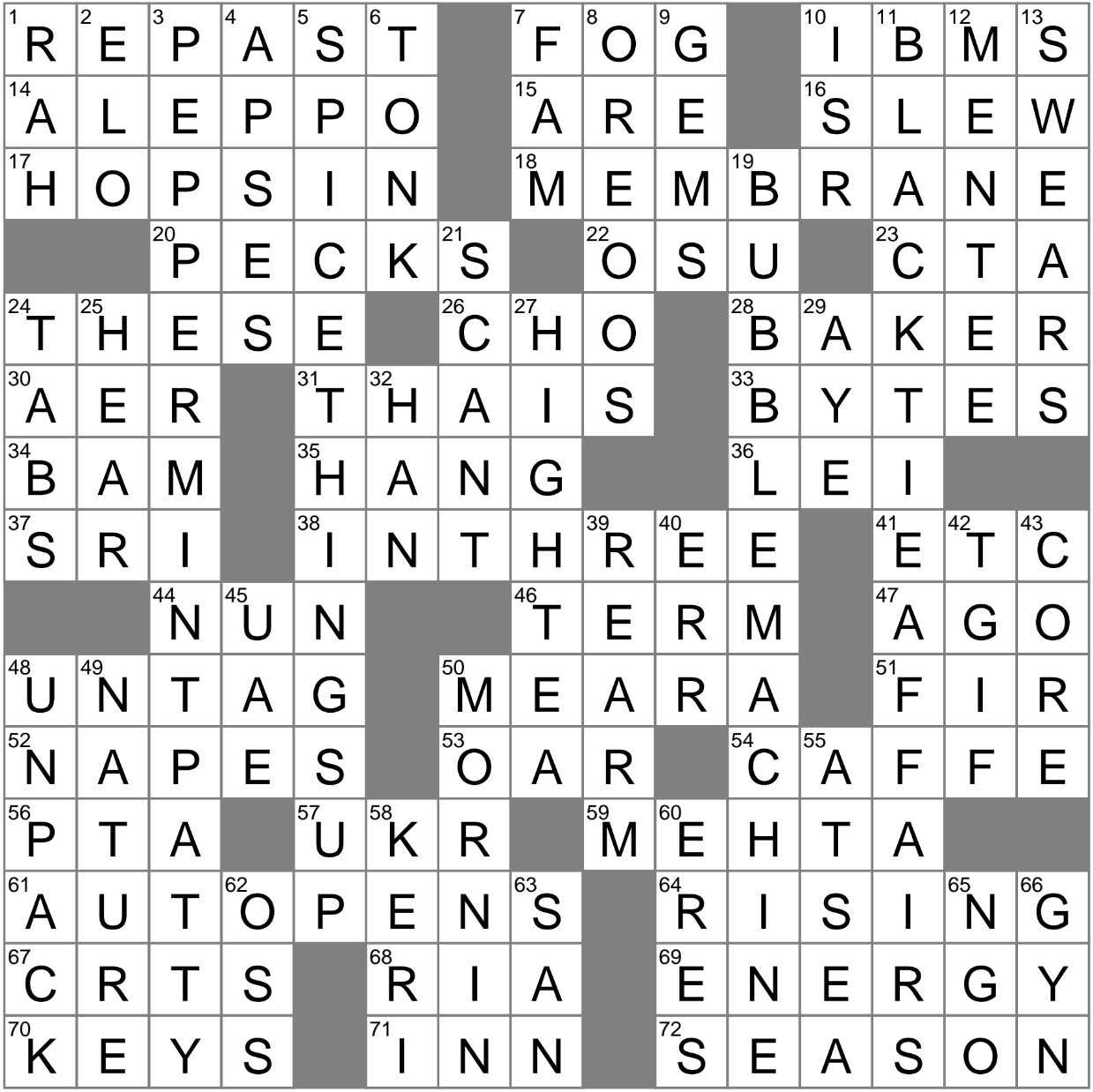 LA Times Crossword 15 Mar 23 Wednesday LAXCrossword com