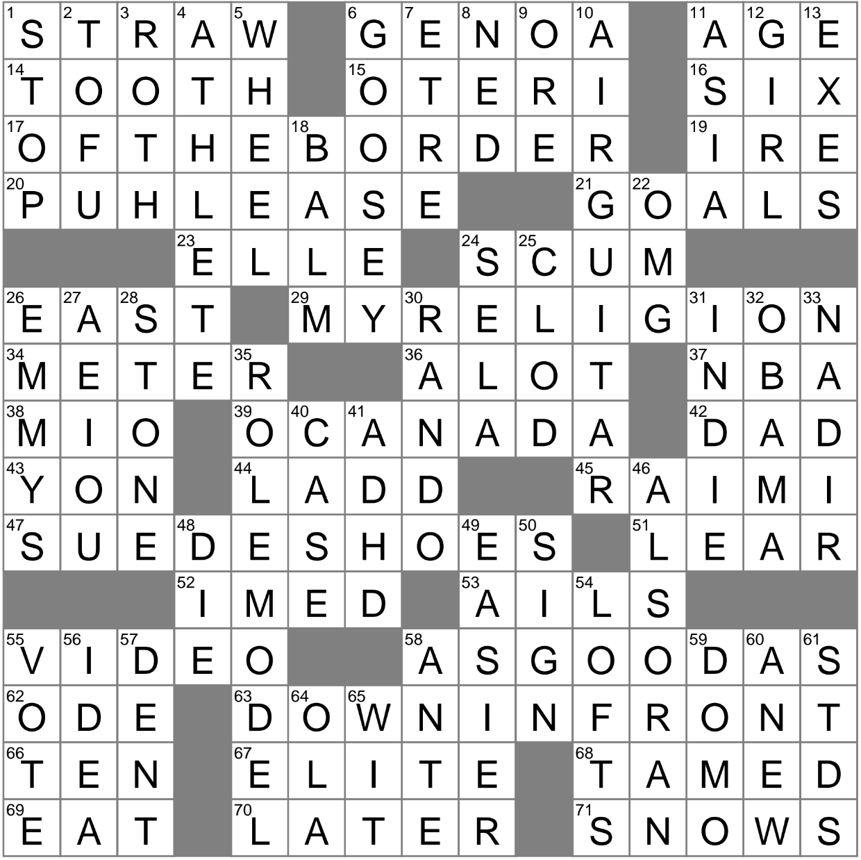 LA Times Crossword 17 Mar 23, Friday 