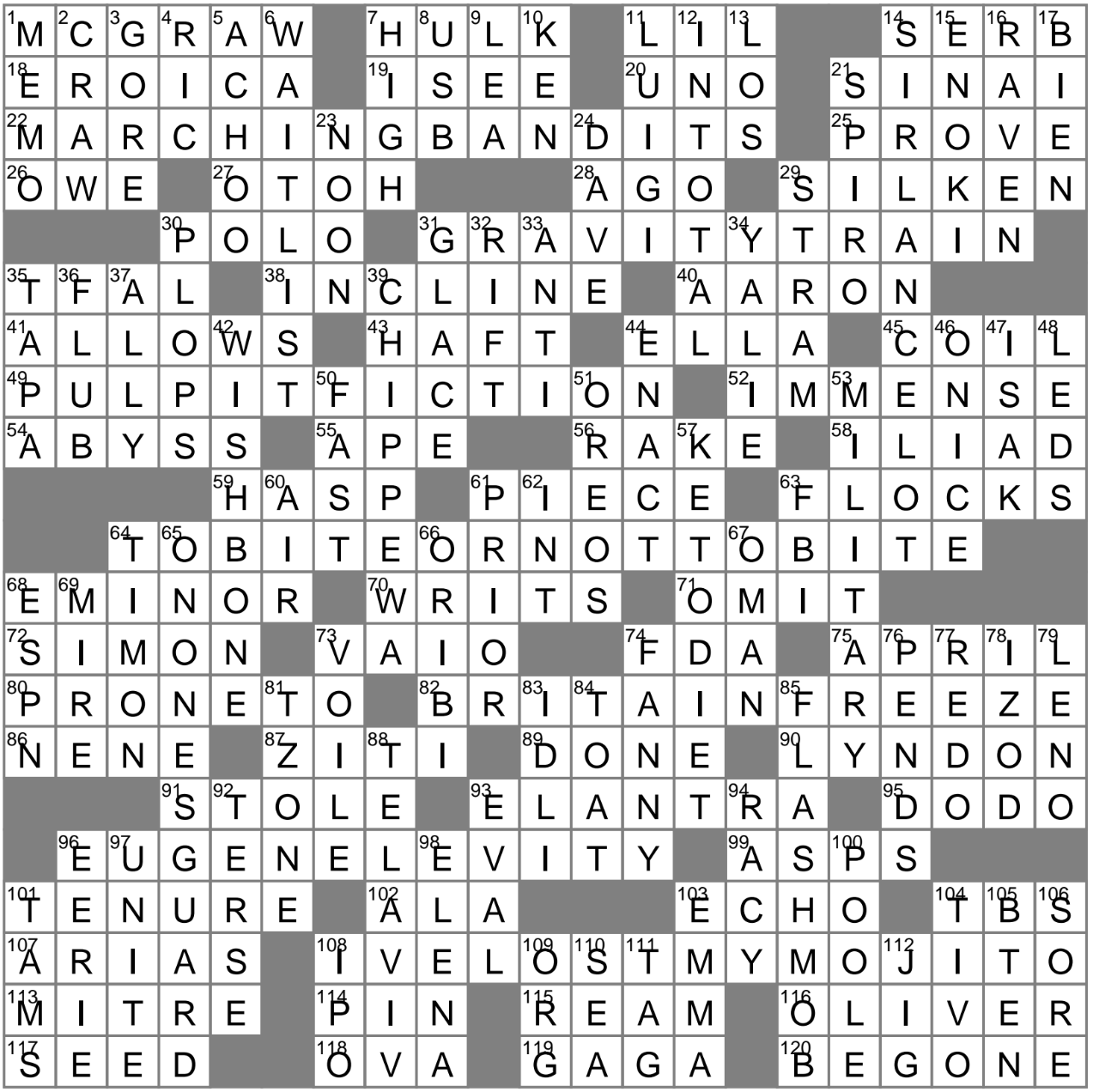 LA Times Crossword 19 Mar 23, Sunday - LAXCrossword.com