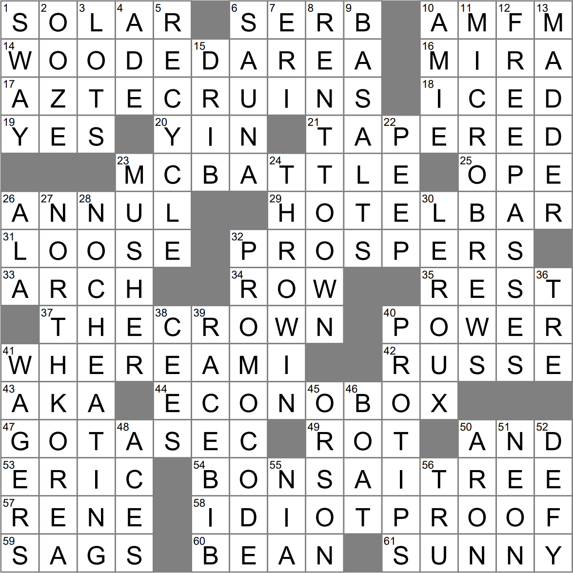 One with artistic training? crossword clue Archives LAXCrossword com