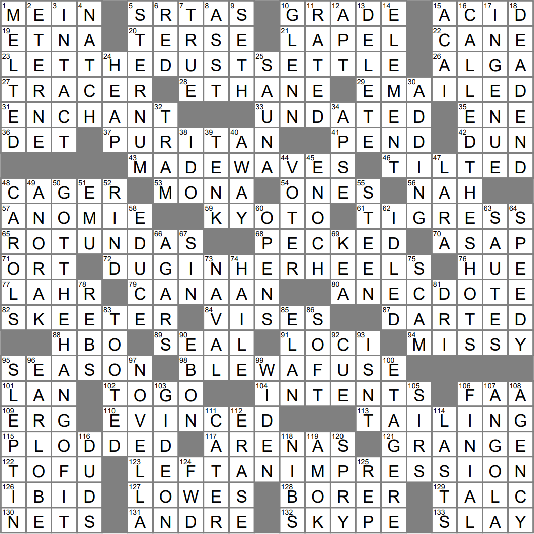 quot Lost in transit quot inquiry crossword clue Archives LAXCrossword com