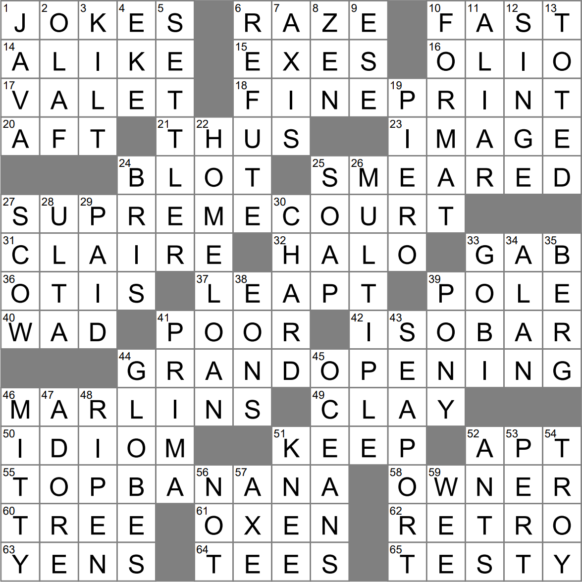 Donald Glover s Community role crossword clue Archives LAXCrossword com