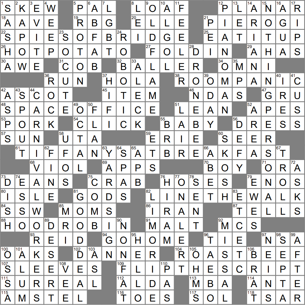 Present inaccurately crossword clue Archives LAXCrossword com
