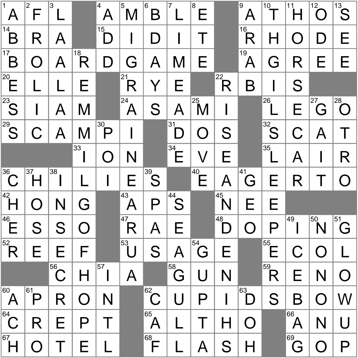 LA Times Crossword 9 Jun 23 Friday LAXCrossword com