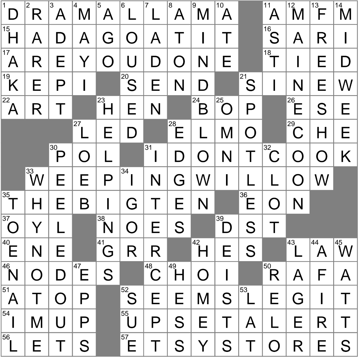La Times Crossword 10 Jun 23 Saay