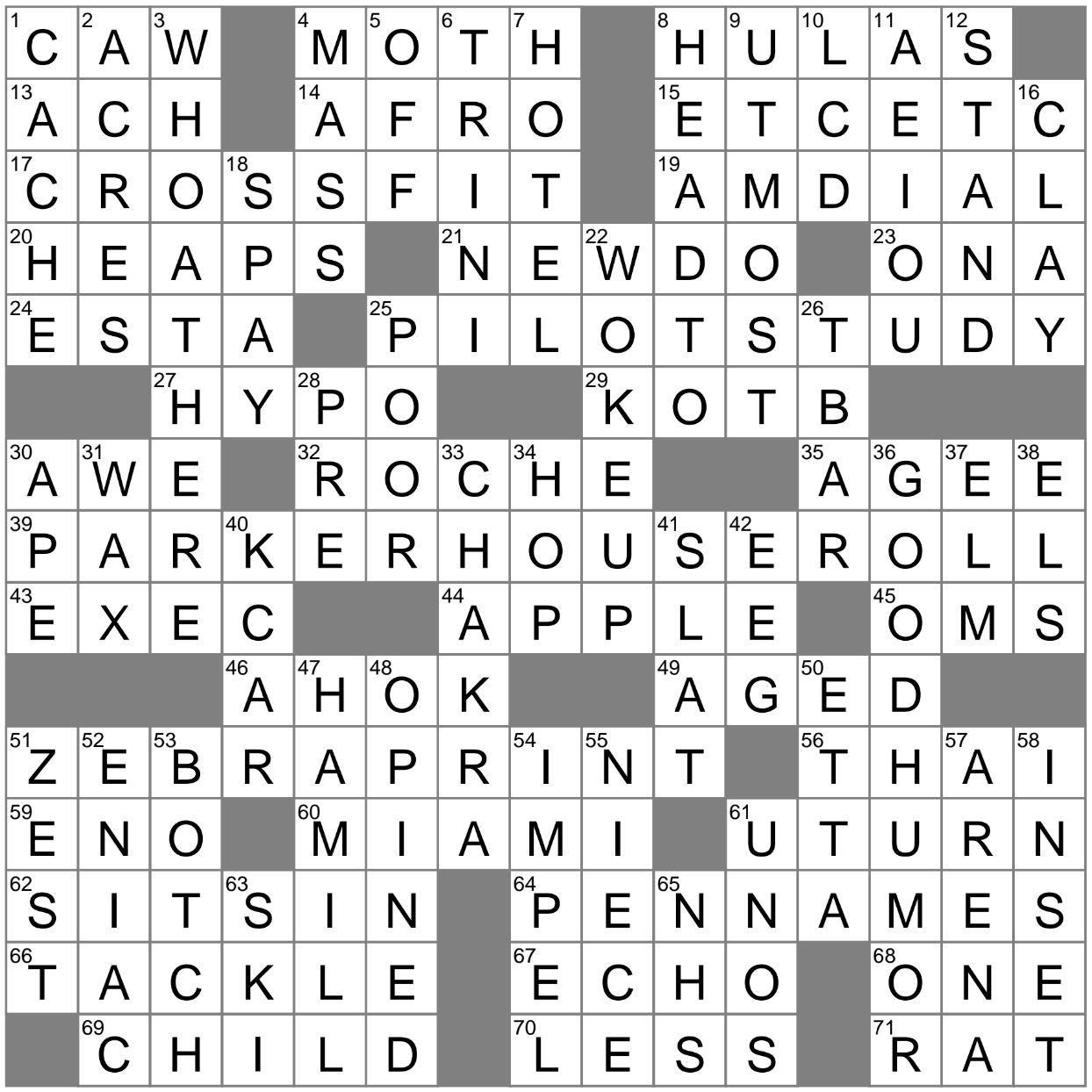 LA Times Crossword 12 Jun 23, Monday 