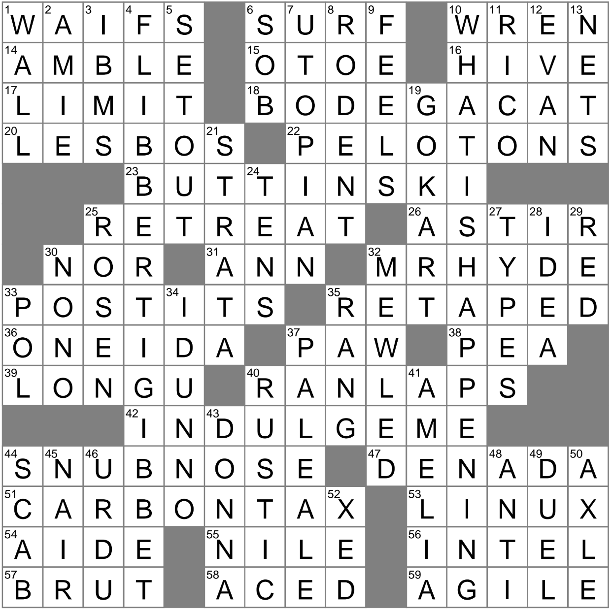 Rex Parker Does The NYT Crossword Puzzle: When Tripled 46% OFF