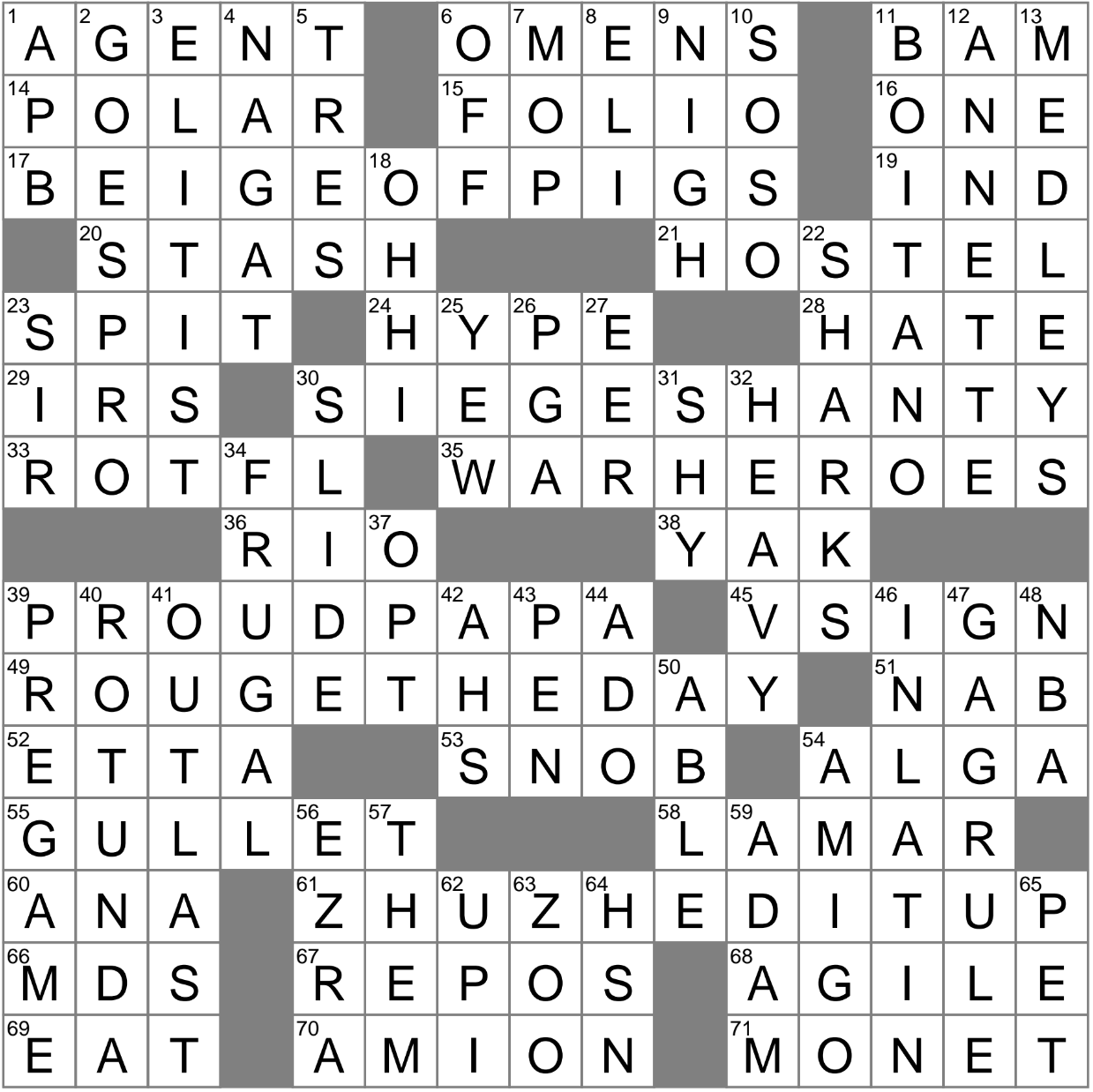 LA Times Crossword Answers 22 Jul 16, Friday 