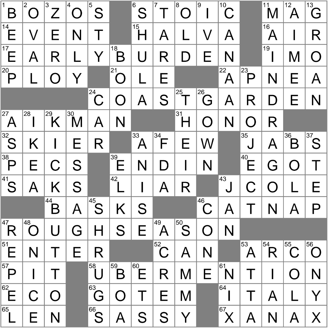 Buckaroo crossword clue Archives 