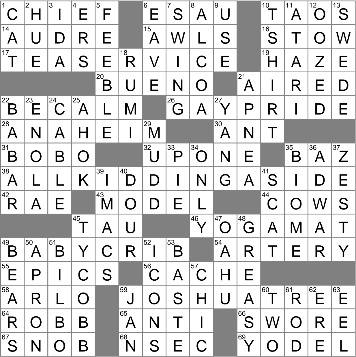LA Times Crossword 6 Jul 22, Wednesday 