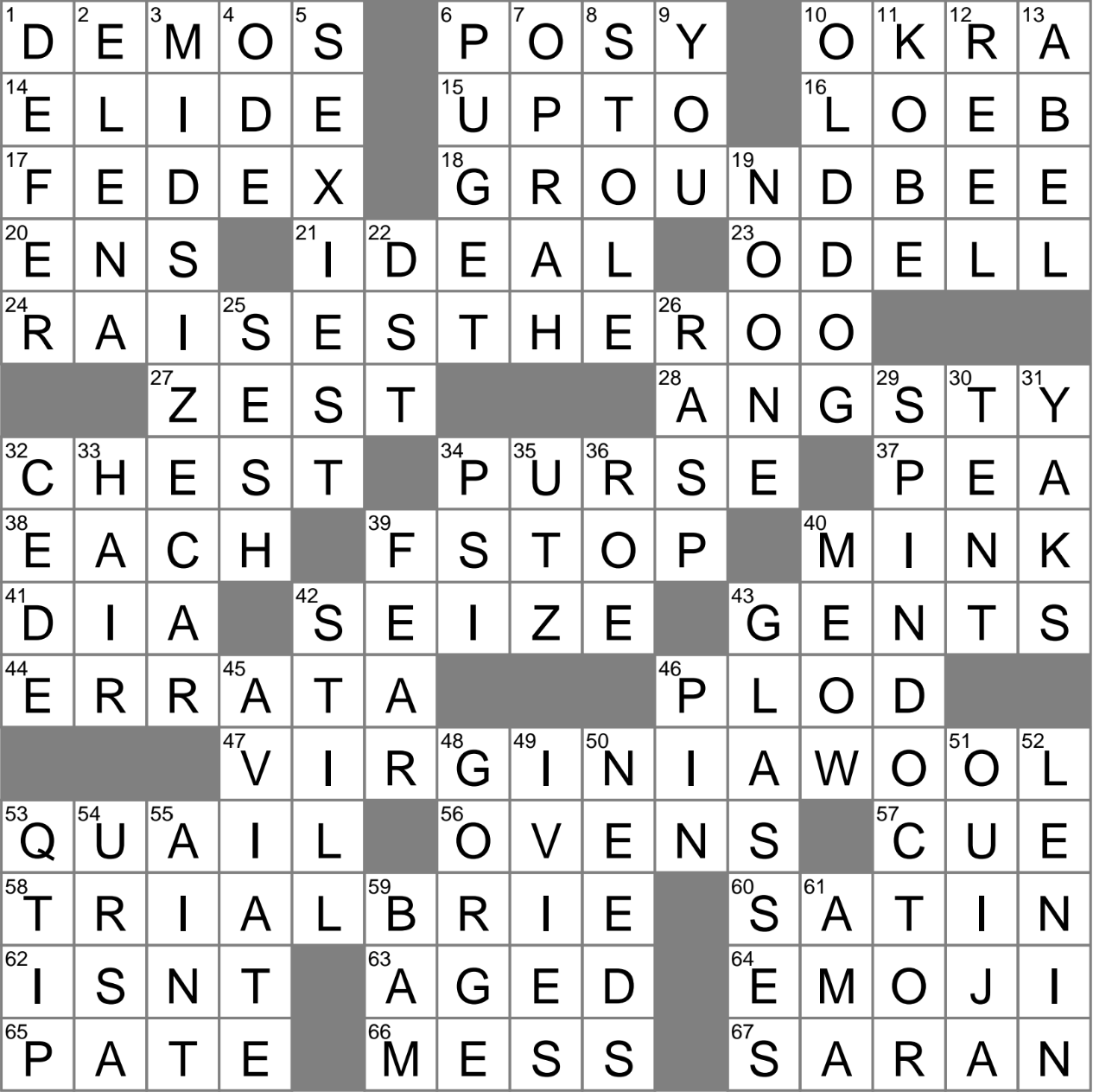 LA Times Crossword 23 Feb 24, Friday 